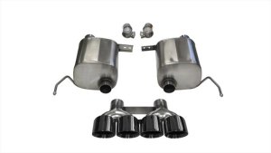 Chevrolet Corvette C7 Performance Exhaust - Dual Rear Exit - CORSA Performance - Valve-Back Xtreme - Black - `14-`19